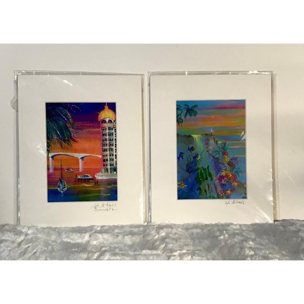 Lyla Mitchell‎ Fine Art Prints "Ringling Bridge" & "Point Of Rocks" Florida Art